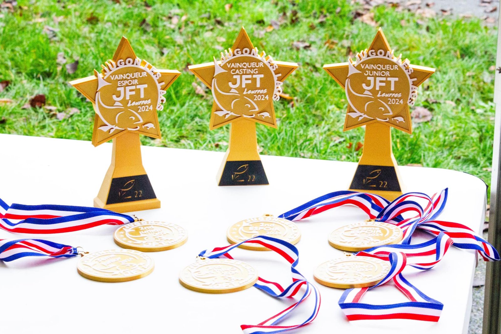 trophée Junior Fishing Tour Jugon — création impression 3D — Ivory3D Bretagne