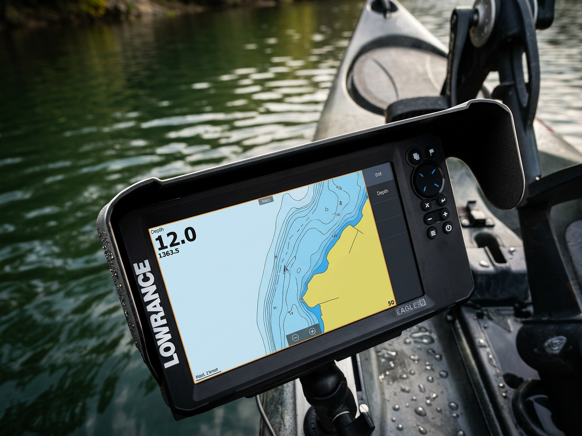 Visière par soleil Lowrance Eagle eye 9 — impression 3D sur mesure Bretagne
